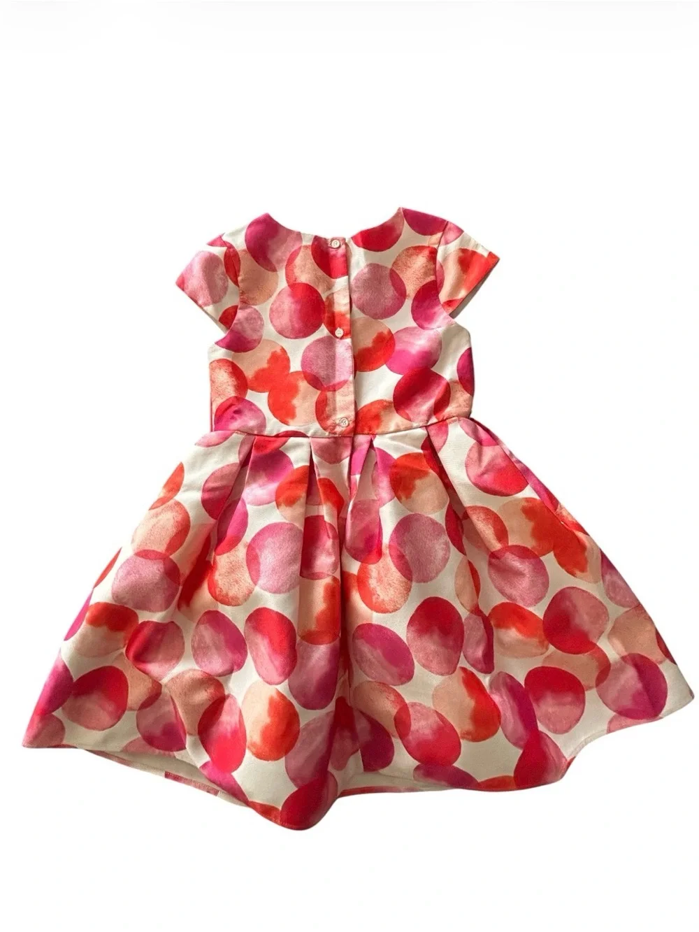 Girls Pink Polka Dot Party Dress